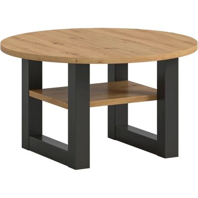 INOSIGN Rail, Ø 75 cm, mit Ablage, Kufengestell - Couchtisch INOSIGN Rail, Ø 75 cm, mit Ablage, Kufengestell - Couchtisch