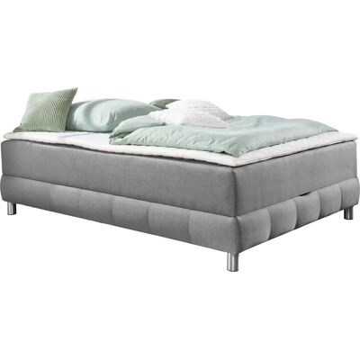 INOSIGN Vaasa - Graues Boxspringbett mit Stauraum & Topper INOSIGN Vaasa - Graues Boxspringbett mit Stauraum & Topper