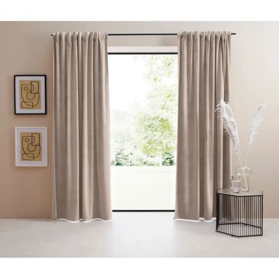 LEGER HOME BY LENA GERCKE Beiger Samtvorhang - Gardine LEGER HOME BY LENA GERCKE Beiger Samtvorhang - Gardine