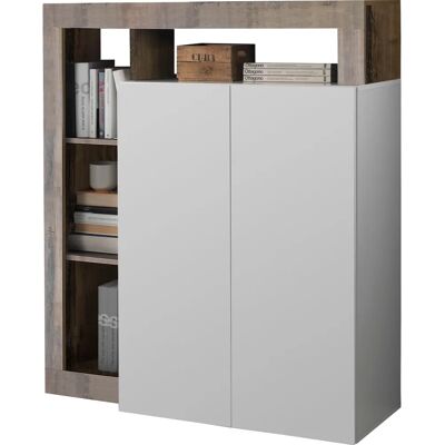 INOSIGN Hamburg Sideboard - Braun/Weiß/Pero - 108x126x42cm INOSIGN Hamburg Sideboard - Braun/Weiß/Pero - 108x126x42cm