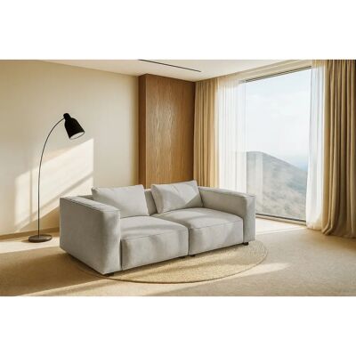 Andas Tvinnet Beiges Sofa - Tiefes Sitzvergnügen, Skandinavisches Design Andas Tvinnet Beiges Sofa - Tiefes Sitzvergnügen, Skandinavisches Design