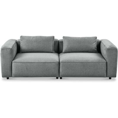 andas Tvinnet Grau Sofa - Nordisches Design, Tiefe Sitzfläche, Grobe Struktur - Sofa andas Tvinnet Grau Sofa - Nordisches Design, Tiefe Sitzfläche, Grobe Struktur - Sofa