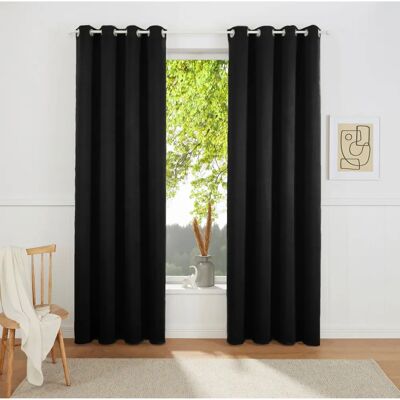 My Home - SOLA - Schwarz - 130x145 cm - Vorhang My Home - SOLA - Schwarz - 130x145 cm - Vorhang