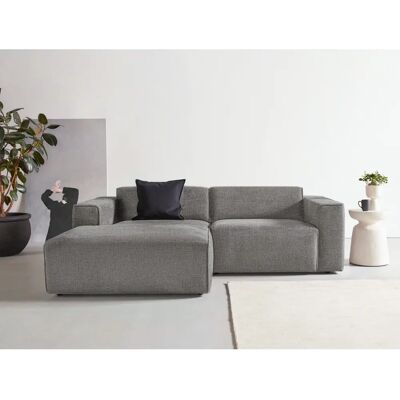 Andas Noord Ecksofa - Nordic, Webstoff, Recamiere links, Grau - Sofa Andas Noord Ecksofa - Nordic, Webstoff, Recamiere links, Grau - Sofa