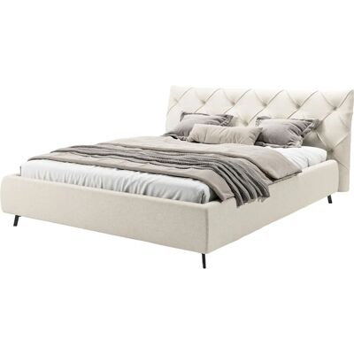 Leonique Elloree - Polsterbett mit Bouclé-Stoff - 180x220cm - Bett Leonique Elloree - Polsterbett mit Bouclé-Stoff - 180x220cm - Bett