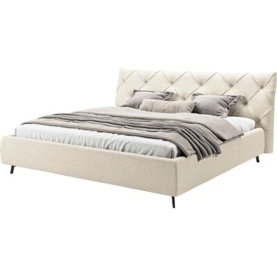 Leonique Elloree Bouclé Beige - Polsterbett Leonique Elloree Bouclé Beige - Polsterbett