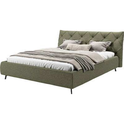 Leonique Elloree - Polsterbett mit Bouclé, Grün, 180x220cm - Bett Leonique Elloree - Polsterbett mit Bouclé, Grün, 180x220cm - Bett