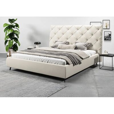 Leonique Maxime Polsterbett - 200x220 Bouclé Beige - Bett Leonique Maxime Polsterbett - 200x220 Bouclé Beige - Bett