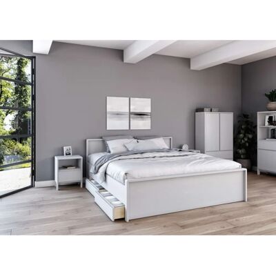 Home affaire Luven Kleiderschrank - Massivholz, Weiß, 98cm Home affaire Luven Kleiderschrank - Massivholz, Weiß, 98cm