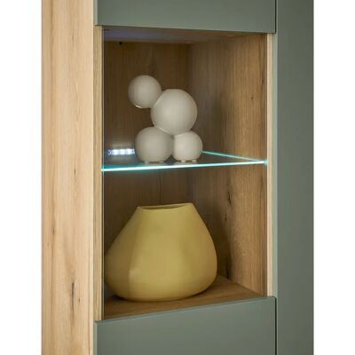 INOSIGN MAVAS Vitrine - Grün, 90x40x134 cm - Modernes Design INOSIGN MAVAS Vitrine - Grün, 90x40x134 cm - Modernes Design
