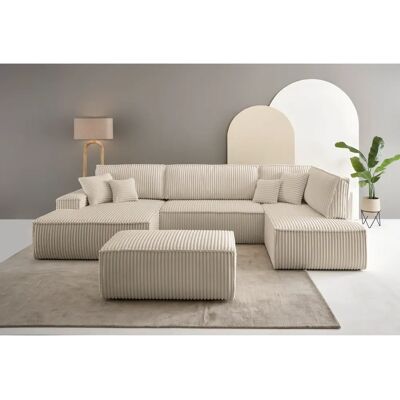 Andas Finnley U-Form XXL 329cm Sofa - U-Form mit Bett & Stauraum Andas Finnley U-Form XXL 329cm Sofa - U-Form mit Bett & Stauraum