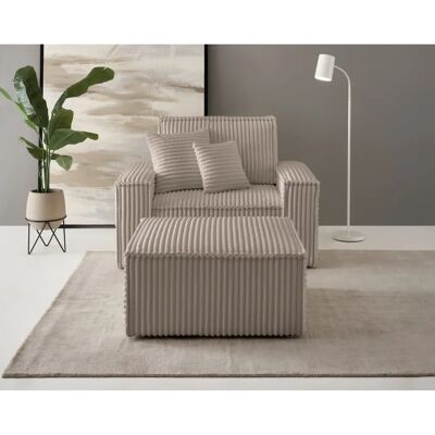 Andas Finnley Love Seat Taupe - Skandinavischer Stil Andas Finnley Love Seat Taupe - Skandinavischer Stil