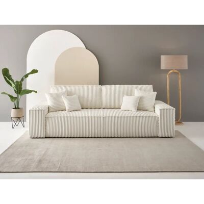 Andas Finnley Beige Schlafsofa - 3-Sitzer Skandinavisches Design Andas Finnley Beige Schlafsofa - 3-Sitzer Skandinavisches Design
