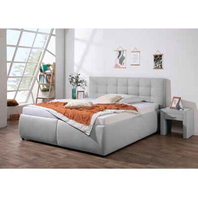 Polsterbett MAINTAL - Grau - 200x200cm - Bett Polsterbett MAINTAL - Grau - 200x200cm - Bett