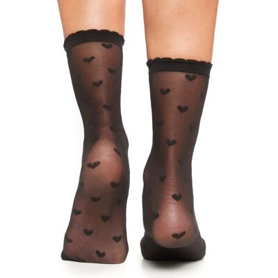 LASCANA Damen Feinsöckchen 3er-Pack - Herzmuster LASCANA Damen Feinsöckchen 3er-Pack - Herzmuster