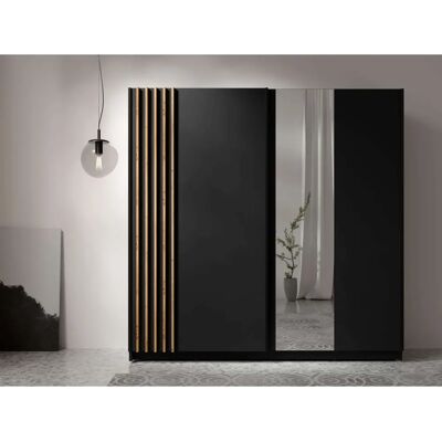 INOSIGN Charisy Kleiderschrank - 4 Einlegeböden, Aluminiumstange, 2-türiger Spiegel INOSIGN Charisy Kleiderschrank - 4 Einlegeböden, Aluminiumstange, 2-türiger Spiegel