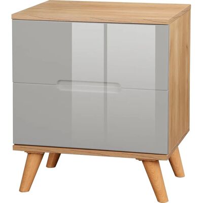 Andas Lund Nachttisch - Nachttisch, Skandinavisches Design, Hochglanz Andas Lund Nachttisch - Nachttisch, Skandinavisches Design, Hochglanz