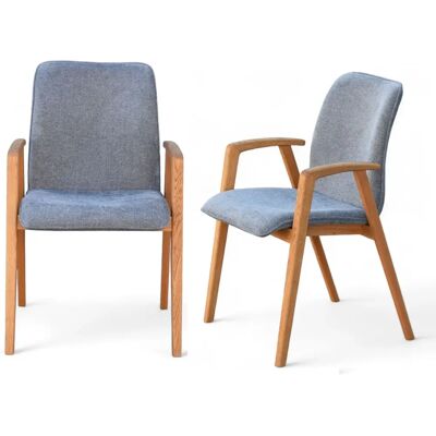 HOME AFFAIRE Loreen Armlehnstuhl, Stoff & Holz HOME AFFAIRE Loreen Armlehnstuhl, Stoff & Holz