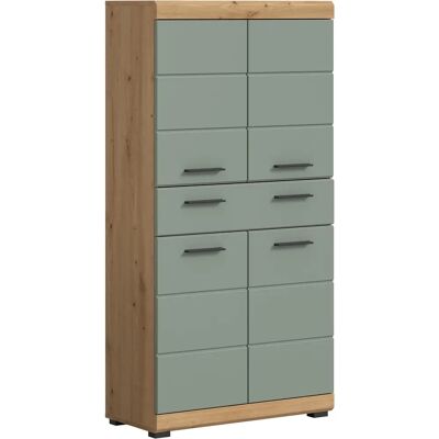 INOSIGN Siena Midischrank - grün, 74cm, 4 Türen, 1 Schubkasten INOSIGN Siena Midischrank - grün, 74cm, 4 Türen, 1 Schubkasten