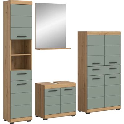INOSIGN Siena 4-teiliges Badezimmer-Set - Modern, Naturholz-Finish INOSIGN Siena 4-teiliges Badezimmer-Set - Modern, Naturholz-Finish