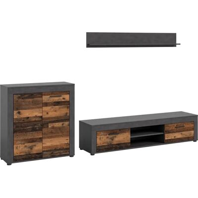 INOSIGN Aosta 255cm Grau Modern Wohnzimmer-Set INOSIGN Aosta 255cm Grau Modern Wohnzimmer-Set