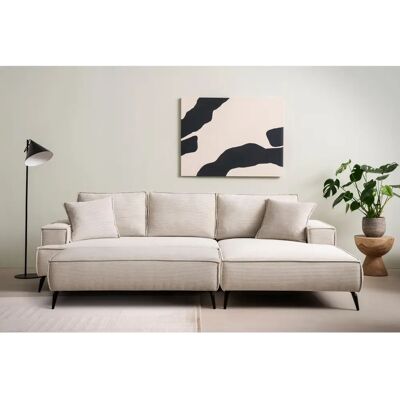 andas Nordic Interior - TVINNU - Cord beige - 275x173x83 cm - Sofa-Set andas Nordic Interior - TVINNU - Cord beige - 275x173x83 cm - Sofa-Set