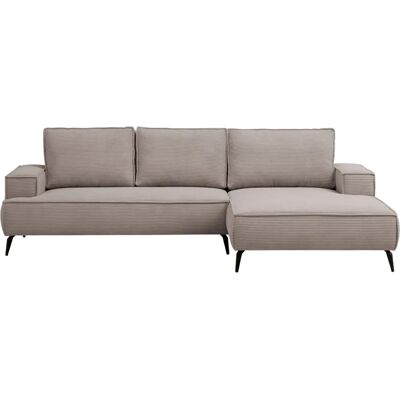 andas - TVINNU - hellbraun - rechte Ottomane - Sofa andas - TVINNU - hellbraun - rechte Ottomane - Sofa