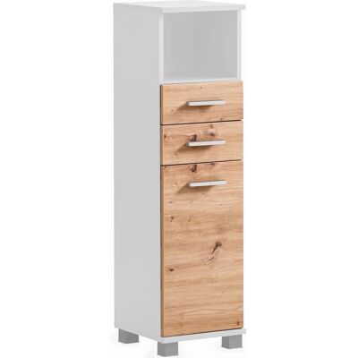 WELLTIME Palermo Badezimmer Schrank - FSC Holz - 30cm Breit WELLTIME Palermo Badezimmer Schrank - FSC Holz - 30cm Breit