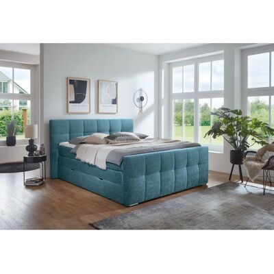 Places of Style - Rosà - Blau - 204x224 cm - Boxspringbett Places of Style - Rosà - Blau - 204x224 cm - Boxspringbett
