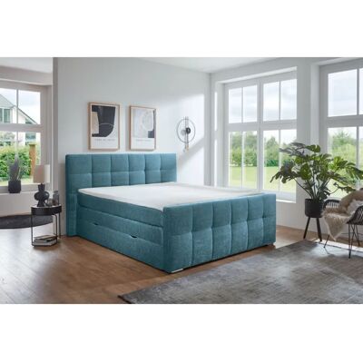 Places of Style - Rosà - Blau - 204x224 cm - Boxspringbett Places of Style - Rosà - Blau - 204x224 cm - Boxspringbett