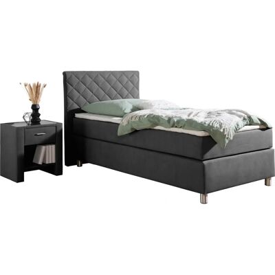 Leonique Bernard anthrazit - Boxspringbett Leonique Bernard anthrazit - Boxspringbett