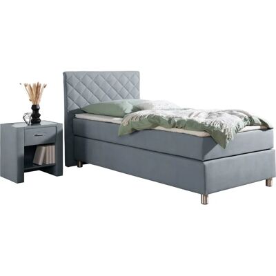 Leonique Bernard Blau Boxspringbett - Boxspring Bed Leonique Bernard Blau Boxspringbett - Boxspring Bed