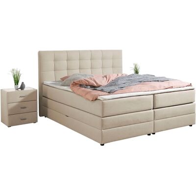 Places of Style - Ethan - Beige natur - 174 × 211 cm - Boxspringbett Places of Style - Ethan - Beige natur - 174 × 211 cm - Boxspringbett