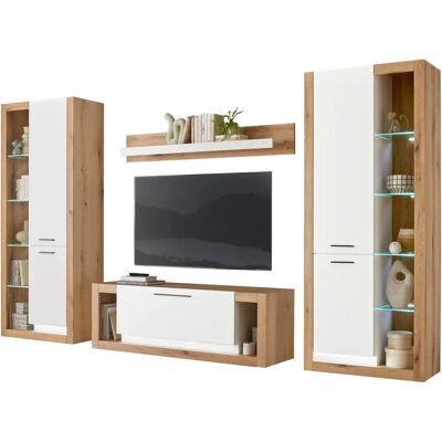 INOSIGN Brixen Moderne Wohnzimmer-Kombination - Eiche Evoke/Weiß INOSIGN Brixen Moderne Wohnzimmer-Kombination - Eiche Evoke/Weiß