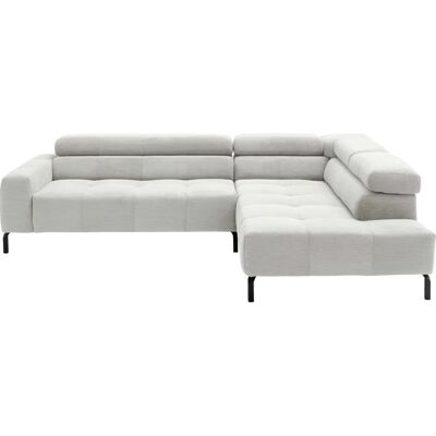 Places of Style - Cleveland - Silber - L-Form Sofa Places of Style - Cleveland - Silber - L-Form Sofa