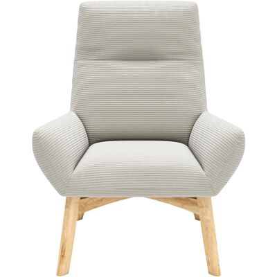Places of Style - Basic Relaxsessel - light-grey - Cord - Armchair Places of Style - Basic Relaxsessel - light-grey - Cord - Armchair