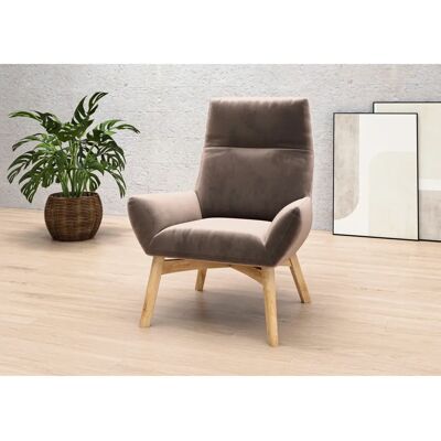 Places of Style - Basic Relaxsessel - stone - Armchair Places of Style - Basic Relaxsessel - stone - Armchair