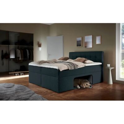 Places of Style Dunkelgraues Boxbett mit Haustier-Nische - Boxbett Places of Style Dunkelgraues Boxbett mit Haustier-Nische - Boxbett