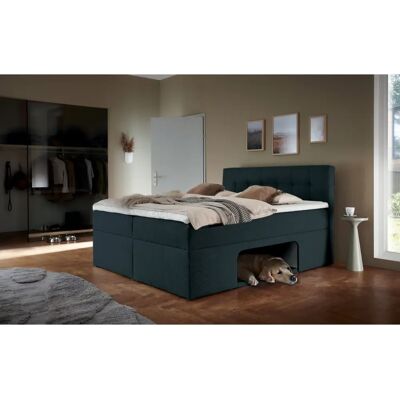Places of Style Dunkelgraues Boxbett mit Haustiernische Places of Style Dunkelgraues Boxbett mit Haustiernische