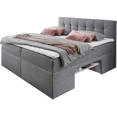 Places of Style - Boxbett - hellgrau - B142xL210 - Bed Places of Style - Boxbett - hellgrau - B142xL210 - Bed
