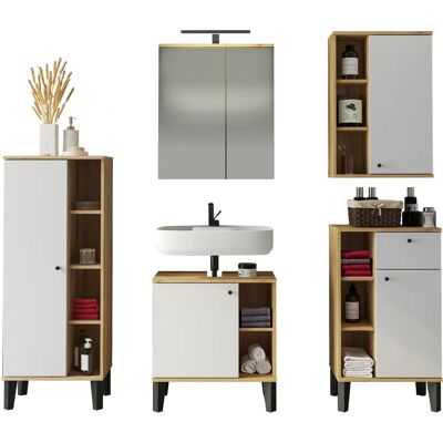 INOSIGN - OSLO - Eiche Evoke/Weiß - Bathroom cabinet set INOSIGN - OSLO - Eiche Evoke/Weiß - Bathroom cabinet set