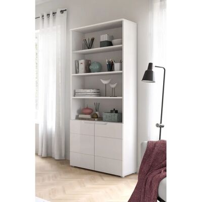INOSIGN CAPRI Aktenschrank - Weiß Hochglanz - 2 Türen - 5 Einlegeböden INOSIGN CAPRI Aktenschrank - Weiß Hochglanz - 2 Türen - 5 Einlegeböden