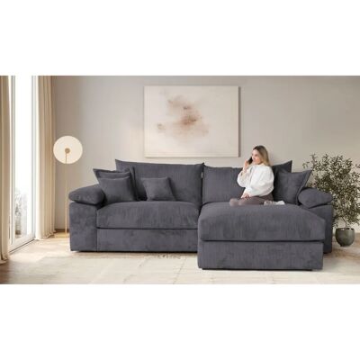 Home affaire Soft&Cosy XXL L-Form - Couch - Anthrazit - 303cm Home affaire Soft&Cosy XXL L-Form - Couch - Anthrazit - 303cm