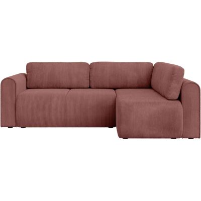 INOSIGN Zacharia Rosa L-Form Schlafsofa mit Stauraum INOSIGN Zacharia Rosa L-Form Schlafsofa mit Stauraum