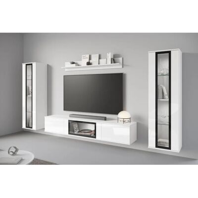 INOSIGN - Caro - Weiß Hochglanz - 262x142x33 - Wohnwand INOSIGN - Caro - Weiß Hochglanz - 262x142x33 - Wohnwand