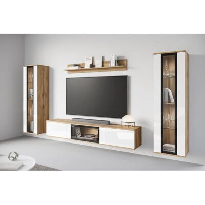 INOSIGN - Caro - Eichenfarben Votan - Weiß Hochglanz - Lowboard INOSIGN - Caro - Eichenfarben Votan - Weiß Hochglanz - Lowboard