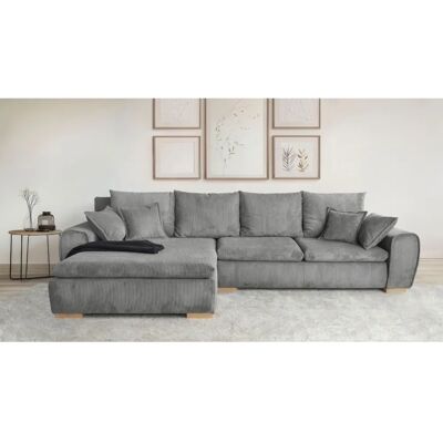 Home affaire Cara Mia - Graues Sofa mit Stauraum & Schlaffunktion Home affaire Cara Mia - Graues Sofa mit Stauraum & Schlaffunktion