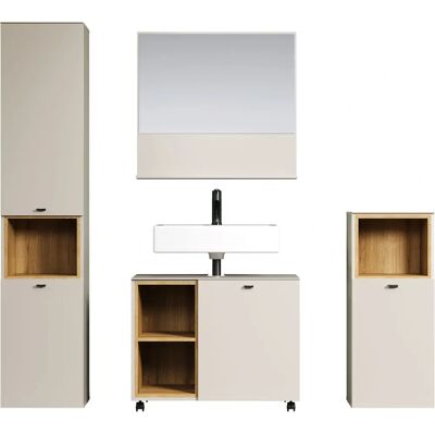 WELLTIME - San Pedro - Kaschmir - Evoke Eiche - Bathroom set WELLTIME - San Pedro - Kaschmir - Evoke Eiche - Bathroom set