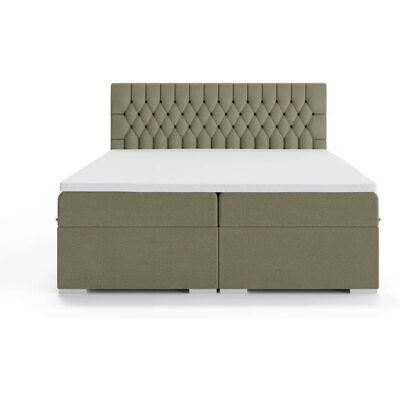 LEONIQUE - ALIY - 160 cm - dunkelgrün - Upholstered Bed LEONIQUE - ALIY - 160 cm - dunkelgrün - Upholstered Bed
