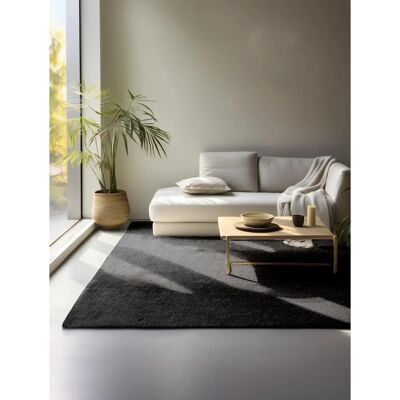 Hanse Home Jaipur Teppich - 190x280cm, 10mm, Schwarz & Jute Hanse Home Jaipur Teppich - 190x280cm, 10mm, Schwarz & Jute